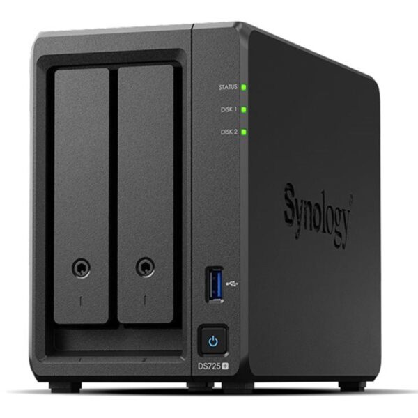 *Servidor nas synology disk station ds725+ 4gb 2 bahias gigabit ethernet