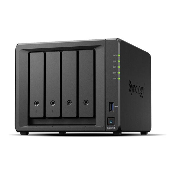 *Servidor nas synology disk station ds925+ 4gb 4 bahias gigabit ethernet