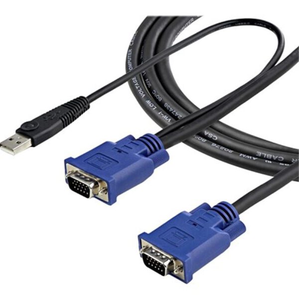 *Cable vga a vga - usb 2.0 startech 3.05m -  macho - macho -  negro