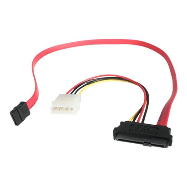*Cable sata a lp4 - sas startech 0.46m -  macho - macho -  rojo
