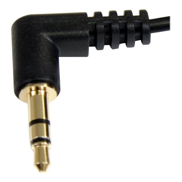 *Cable jack 3.5mm startech 0.30m -  macho - macho -  negro