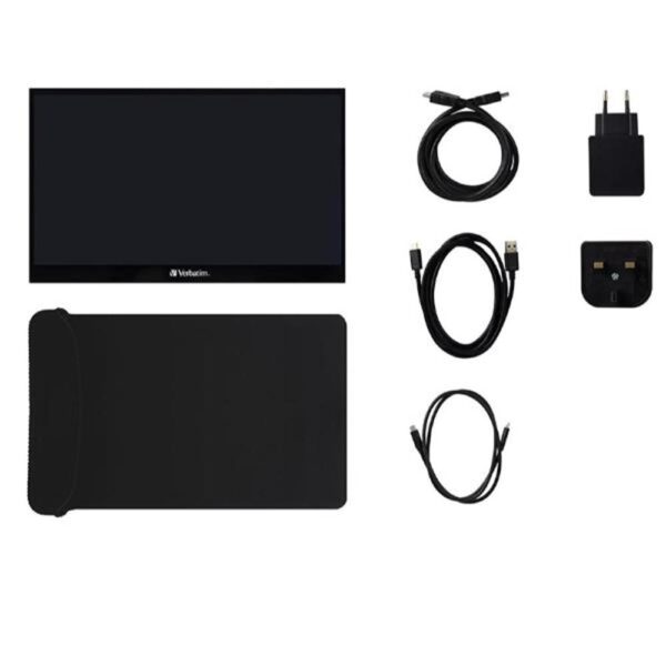 *Monitor led portatil 17.3 pulgadas verbatim ips -  fhd -  hdmi -  usb tipo c -  30hz -  6ms