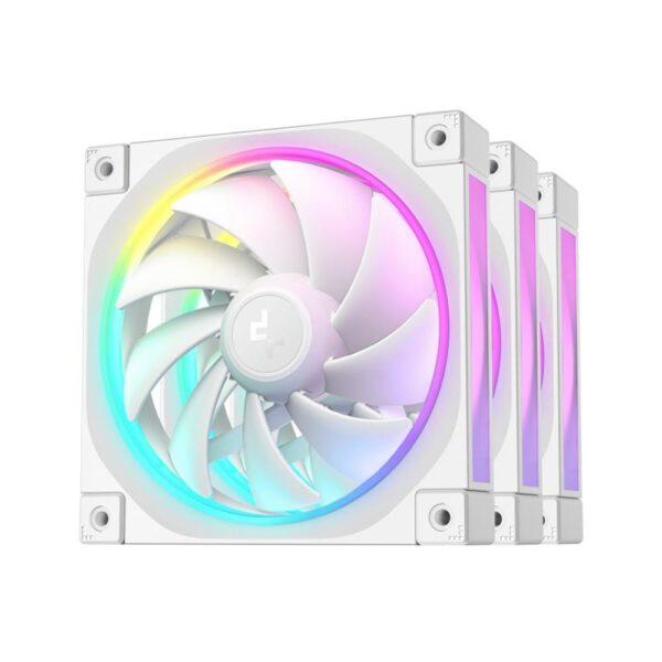 *Ventilador caja deepcool r - fl12 - whapn3 - g argb 3x 120mm blanco