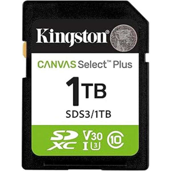 *Tarjeta memoria sdxc 1tb kingston canvas select plus uhs - i clase 10