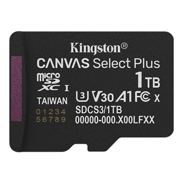 *Tarjeta memoria micro secure digital sdxc 1tb kingston canvas select plus clase 10 uhs - 1