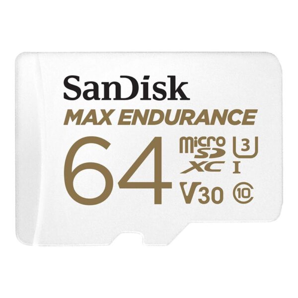 *Tarjeta memoria micro secure digital 64gb sandisk max endurance clase 10 uhs - i u3