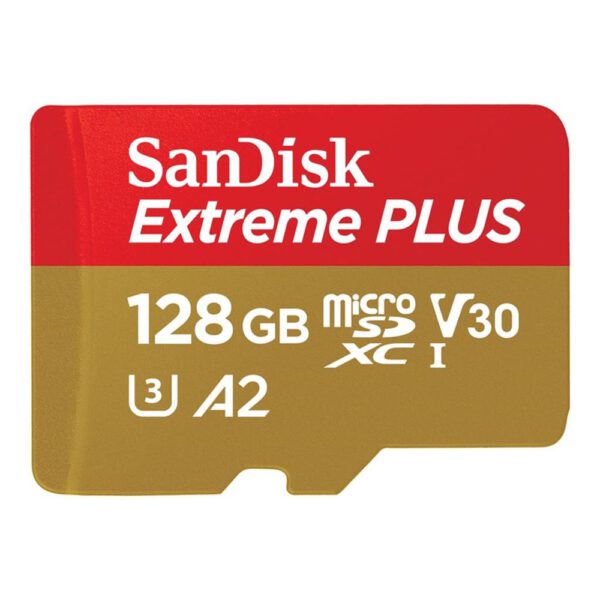 *Tarjeta memoria micro secure digital 128gb sandisk extreme plus clase 10 uhs - i u3 + adaptador