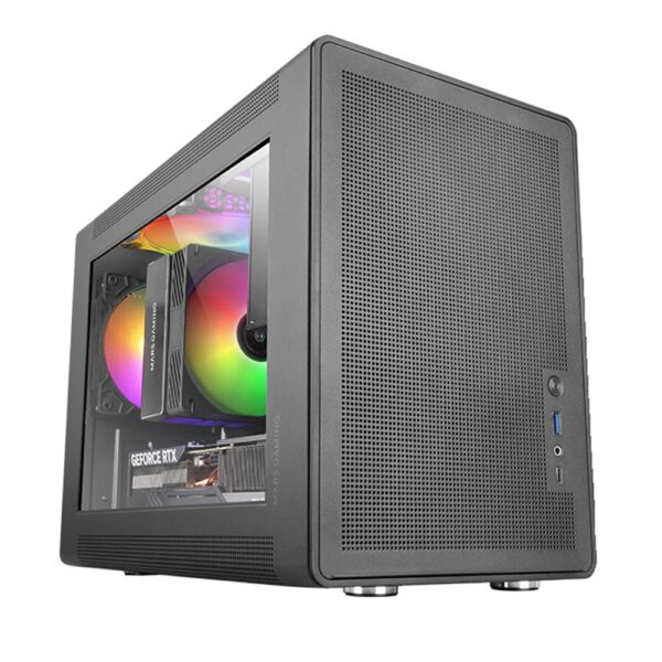 *Caja ordenador mars gaming mcxps matx cristal templado negro