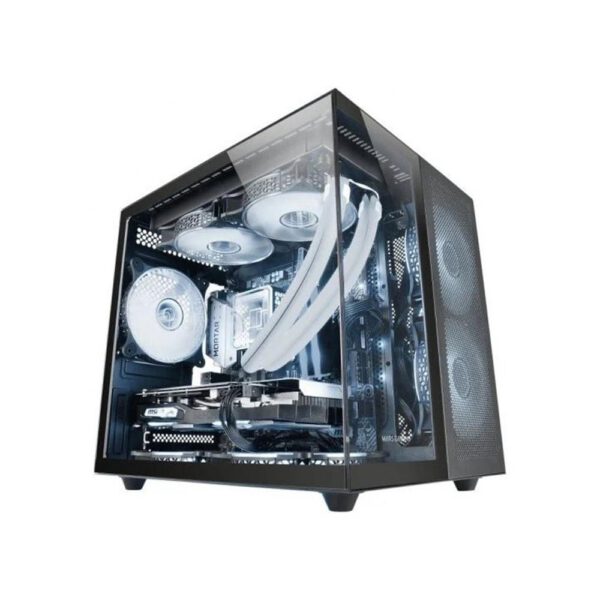 *Caja ordenador mars gaming mcfusionm matx cristal templado negro