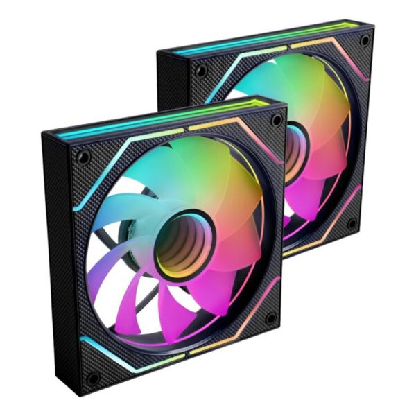 *Ventilador mars gaming mf3dprox2r argb 2x 120mm negro