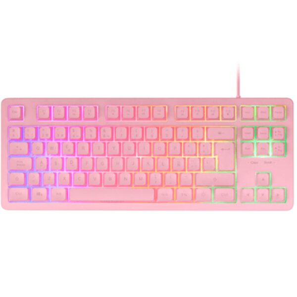 *Teclado mars gaming mk023 rosa