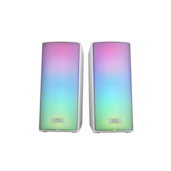 *Altavoces mars gaming 2.0 msrgb2 blanco