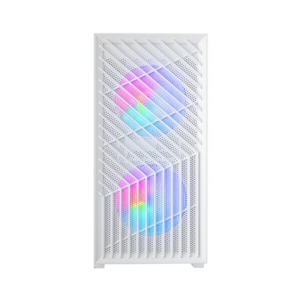 *Caja ordenador mars gaming mcvortexw matx frgb cristal templado blanca