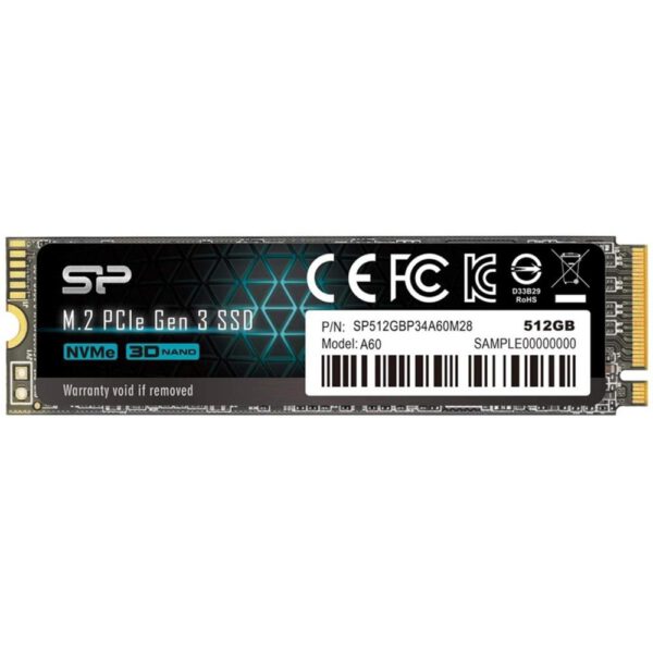 *Disco duro interno ssd silicon power p34a60 512gb m.2 pci express