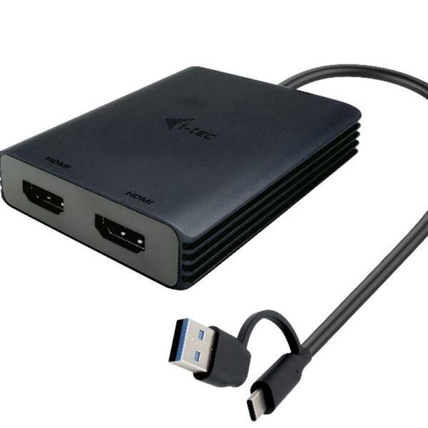 *Adaptador usb tipo a - usb tipo c a hdmi i - tec macho - hembra -  negro
