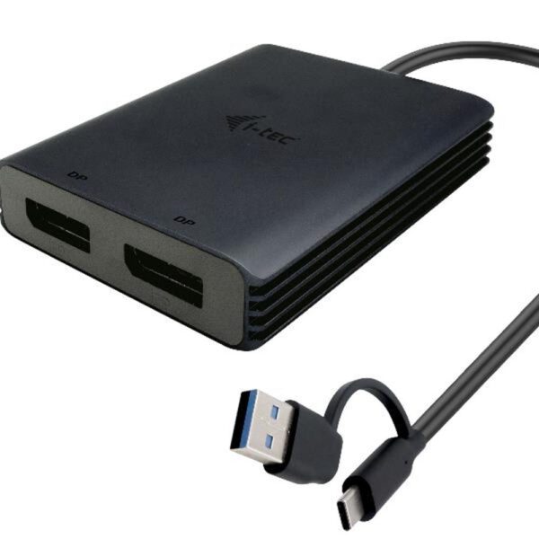 *Adaptador usb tipo a - usb tipo c a displayport i - tec macho - hembra -  negro