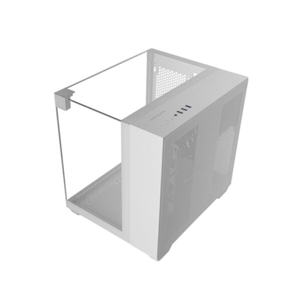 *Caja ordenador mars gaming mcvisionmw matx cristal templado blanca