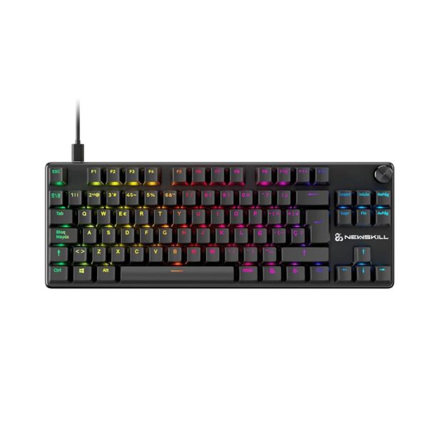 *Teclado gaming newskill serike tkl v2 rgb negro