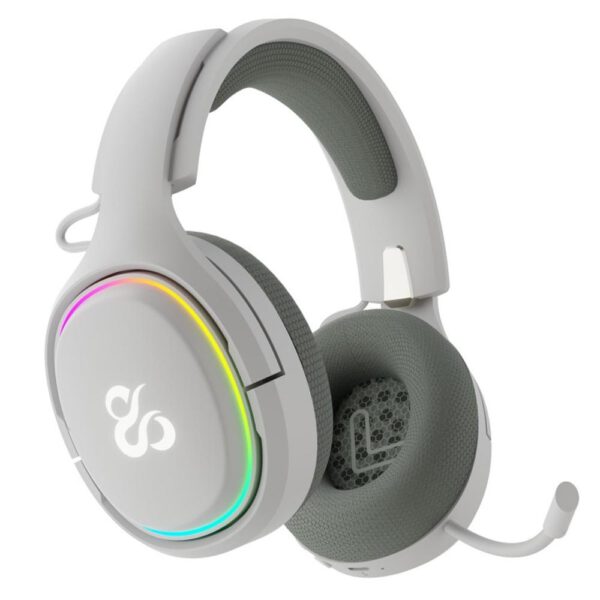 *Auriculares gaming newskill aton v2 ivory inalambrico rgb blanco