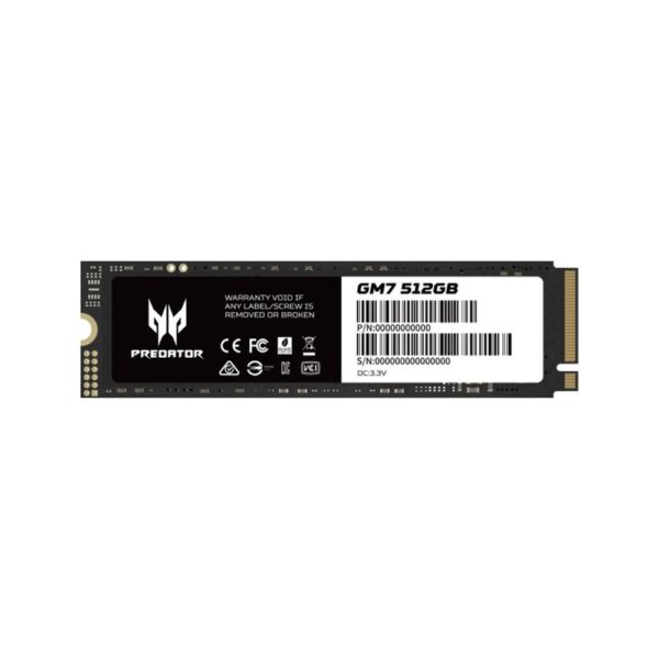 *Disco duro interno ssd acer predator gm7 512gb m.2 pcie 4.0