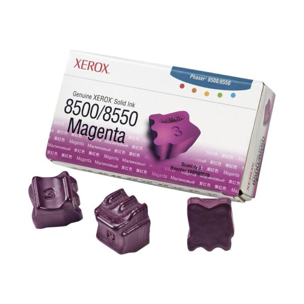 *Tinta solida xerox tektronix phaser 8500 - 8550 magenta 3 unidades