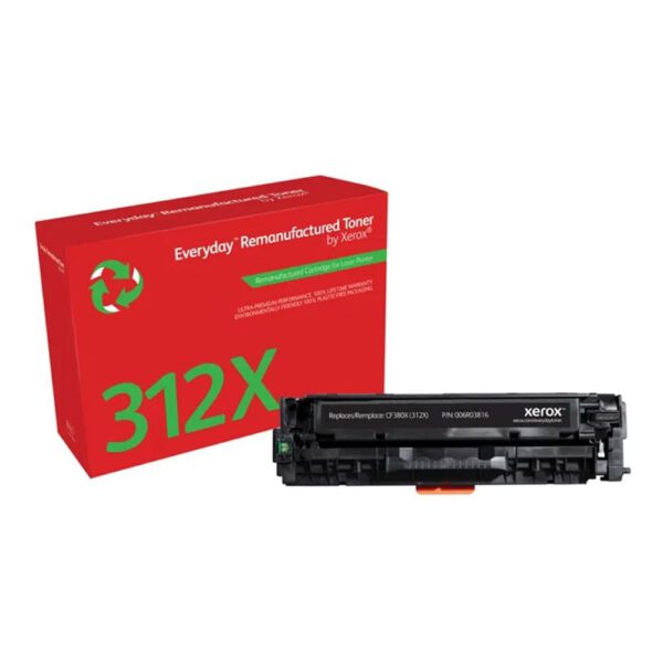 *Toner xerox everyday compatible con hp312x color laserjet pro mfp m47 (cf380x) negro