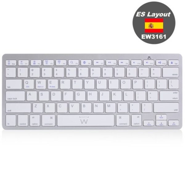 *Teclado ultradelgado bluetooth ewent ew3161 para tablet formato españa