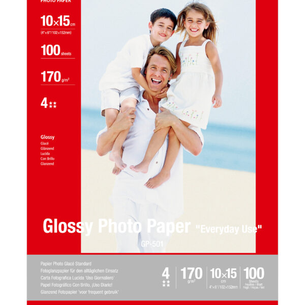 *Papel fotografico canon gp - 501 10x15cm 100 hojas