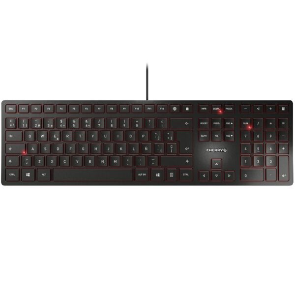 *Teclado cherry kc 6000 slim ultraplano negro