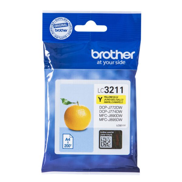 *Cartucho tinta brother lc3211y amarillo 200 paginas