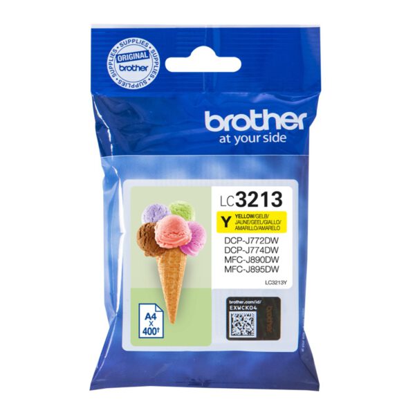 *Cartucho tinta brother lc3213y amarillo 400 paginas