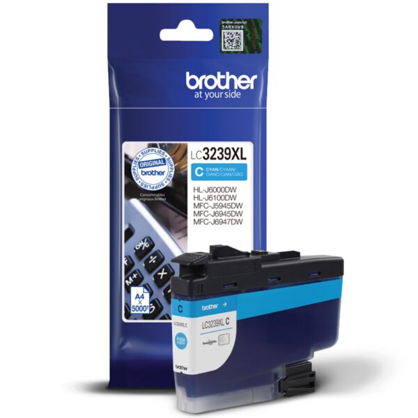 *Cartucho tinta brother lc3239xlc cian 5000 paginas
