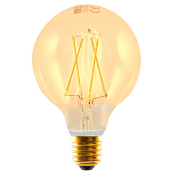 *Bombilla led silver electronic filamento edison globo 3w=25w -  e27 -  2.200k -  320º -  330 lm -  luz extra calida -  a++