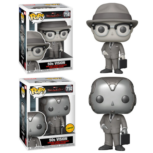 *Funko pop marvel wandavision vision 50s b&w chase
