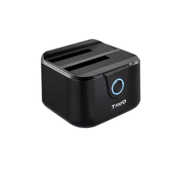 *Base dock discos sata tooq 2 bahias 2.5 pulgadas -  3.5 pulgadas - usb 3.0 - funcion clonacion