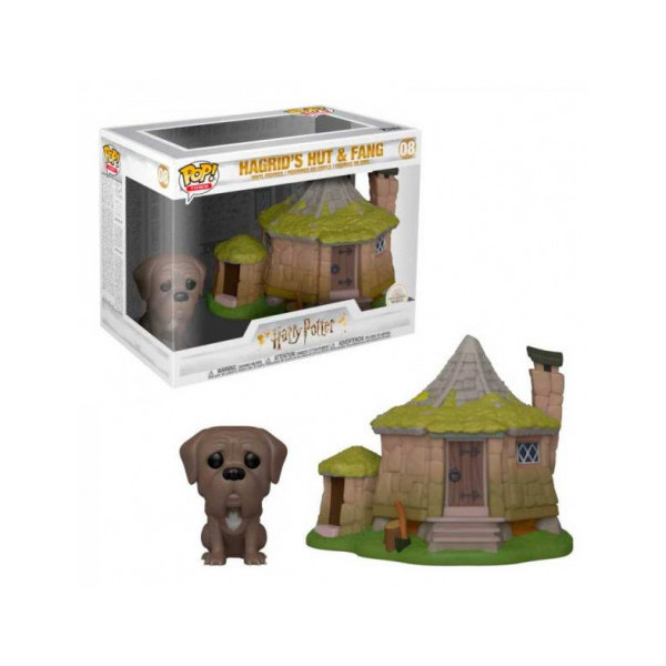 *Funko pop harry potter cabaña de hagrid con perro fang 44230