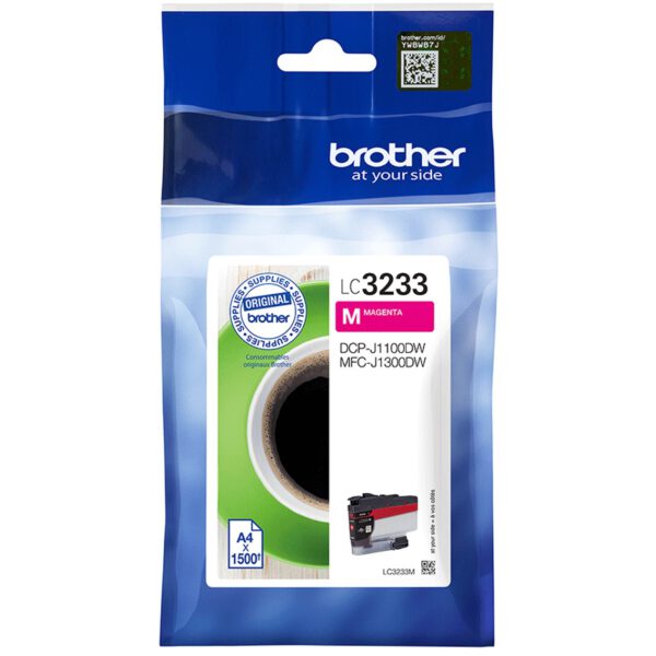 *Cartucho tinta brother lc3233m magenta 1500 páginas