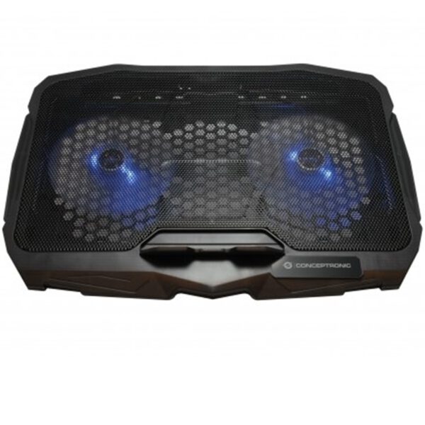 *Soporte - base de refrigeracion conceptronic thana07b para portatiles hasta 15.6 pulgadas ventiladores 125mm x2