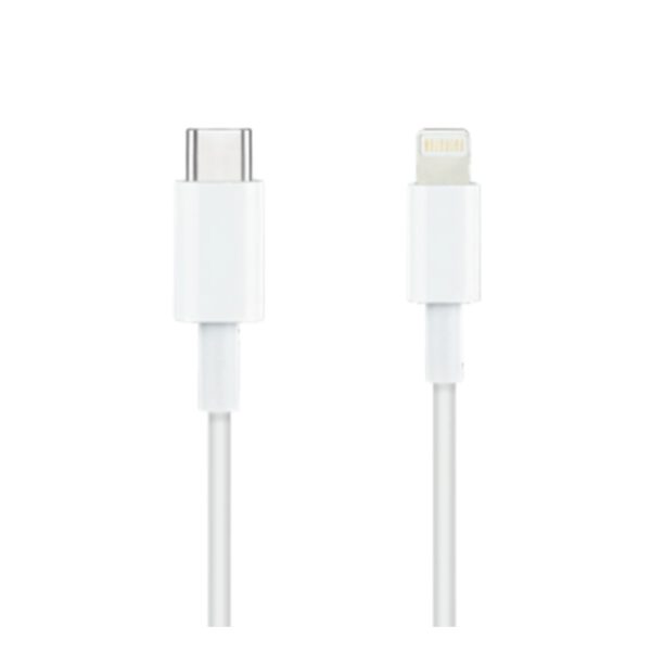 *Cable nanocable lightning a usb tipo c iphone ipad ipod blanco 1m