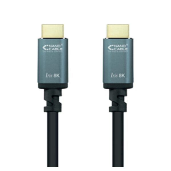 *Cable nanocable hdmi 2.1 iris 8k macho - macho 2m negro