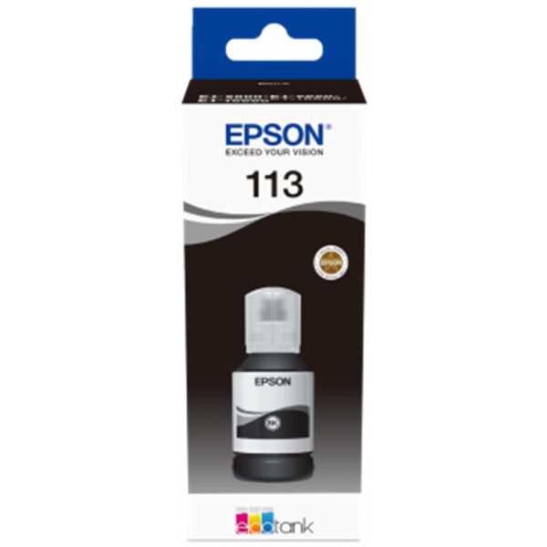 *Cartucho tinta epson 113 ecotank pigment c13t06b140 negro ink bottle