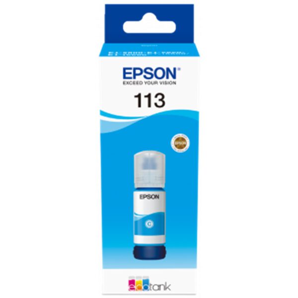 *Cartucho tinta epson 113 ecotank pigment c13t06b240 cian ink bottle