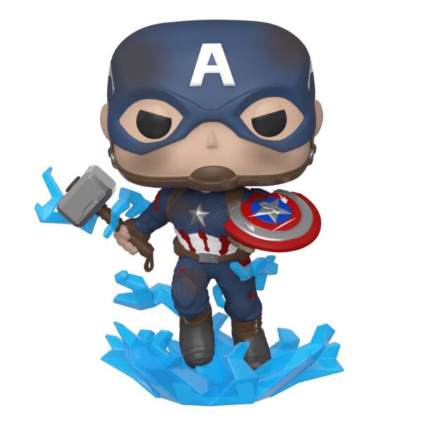 *Funko pop marvel los vengadores endgame capitan america con escudo roto & mjolnir 45137