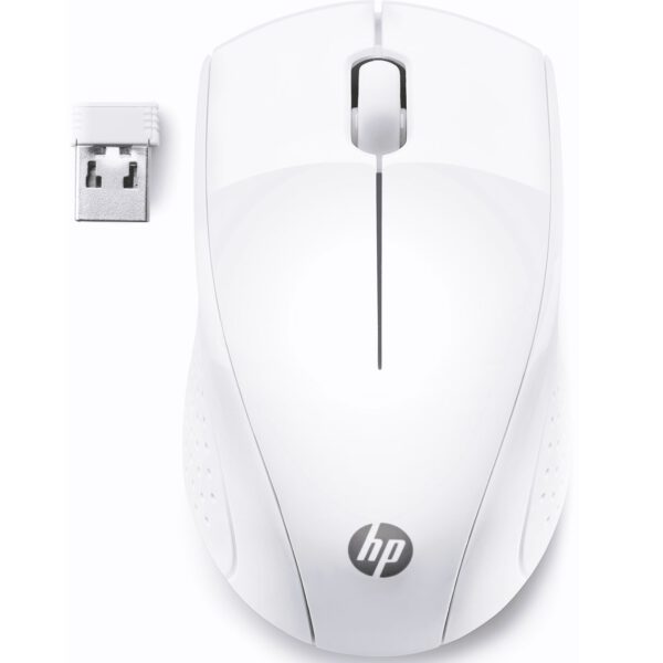 *Raton inalambrico hp optico wireless 220 -  hasta 1600dpi -  blanco nieve