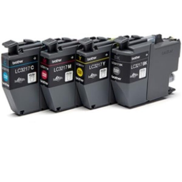 *Pack cartuchos tinta brother lc3217val negro cian magenta amarillo 550 paginas