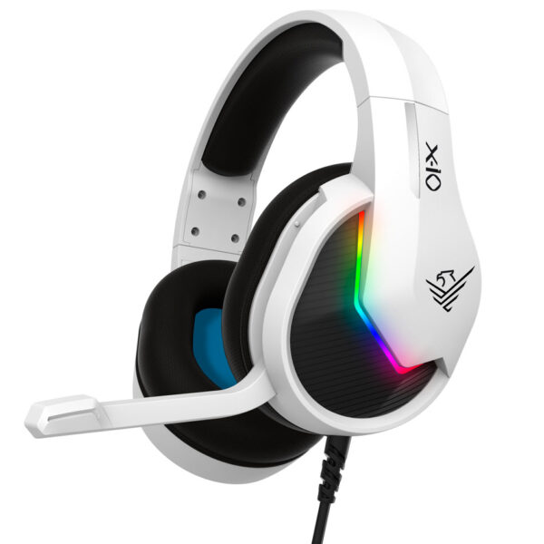 *Auriculares gaming phoenix x - io blancos multiplataforma con cable jack y adaptador