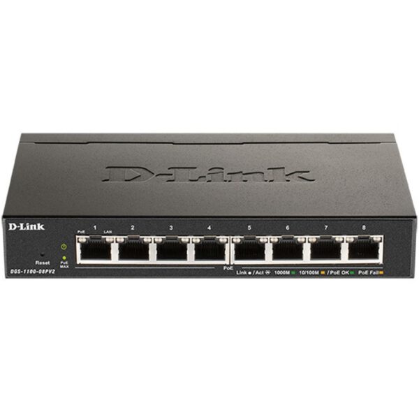 *Switch d - link 8 puertos gestionable easysmart poe 64w