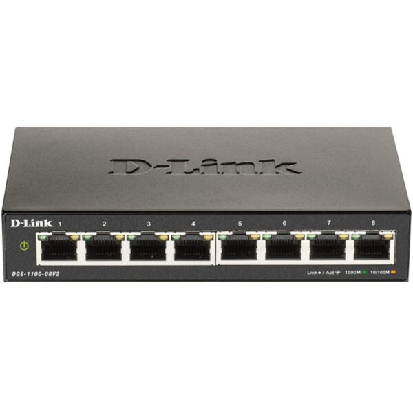 *Switch d - link 8 puertos 10 - 100 - 1000 gestionable easysmart