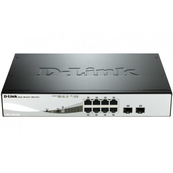 *Switch d - link 8 puertos gigabit ethernet 10 - 100 - 1000 poe layer2 smartiii