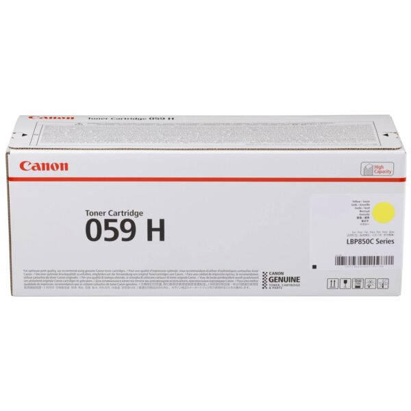 *Toner canon 059h amarillo 13500 paginas